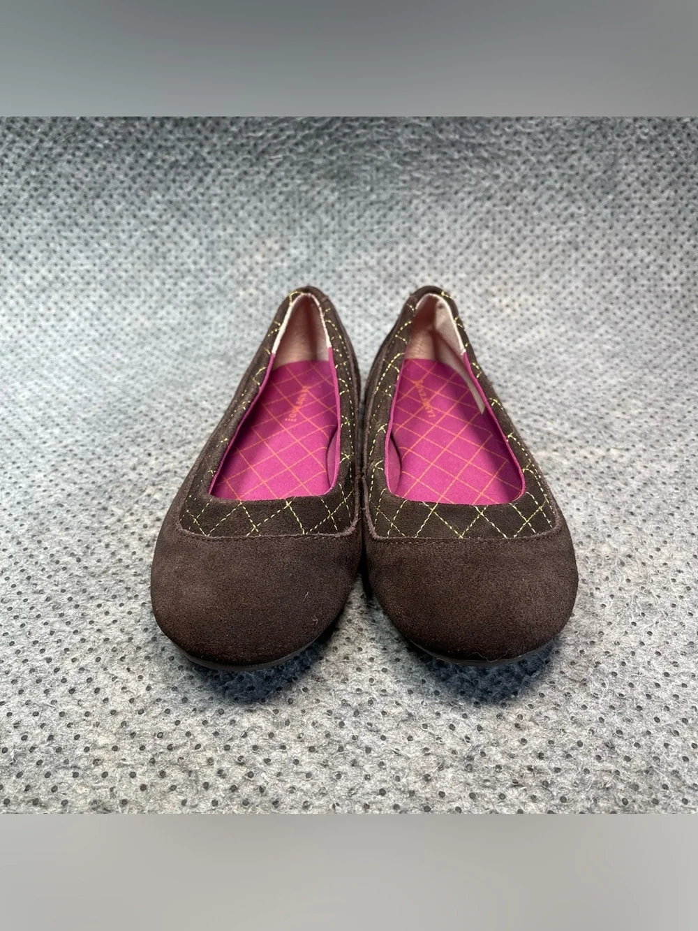 Land’s End Dory Slip On Brown Suede Shoes Size 7 Women’s